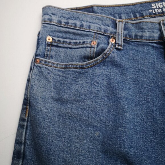 Signature by Levi Strauss S41 Medium Wash Men's Size 36/34 Blue Jeans - Picture 6 of 15